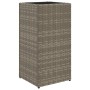 2 synthetic rattan gray planters 30x30x60 cm by , Pots and planters - Ref: Foro24-3210518, Price: 83,99 €, Discount: %