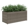 Jardineras con 2 maceteros 2 uds ratán PE gris 72x30x32 cm de , Maceteros y jardineras - Ref: Foro24-3210530, Precio: 84,45 €...