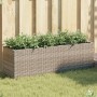 Planters with 3 pots 2 units gray PE rattan 105x30x32 cm by , Pots and planters - Ref: Foro24-3210524, Price: 115,97 €, Disco...