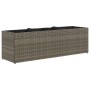 Planters with 3 pots 2 units gray PE rattan 105x30x32 cm by , Pots and planters - Ref: Foro24-3210524, Price: 115,97 €, Disco...