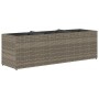 Planters with 3 pots 2 units gray PE rattan 105x30x32 cm by , Pots and planters - Ref: Foro24-3210524, Price: 115,97 €, Disco...