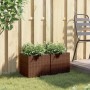 Jardineras 2 unidades ratán sintético marrón 36x30x32 cm de , Maceteros y jardineras - Ref: Foro24-3210532, Precio: 64,18 €, ...