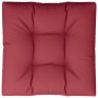 Cojín para sofá de palets de tela rojo tinto 80x80x12 cm de , Cojines para sillas y sofás - Ref: Foro24-360500, Precio: 45,74...