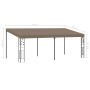 Gazebo with wall mounting taupe gray 6x3x2.5 m by vidaXL, Tents and gazebos - Ref: Foro24-312267, Price: 330,28 €, Discount: %