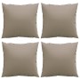 Sofa cushions 4 units in gray taupe fabric 60x60 cm by , Cushions for chairs and sofas - Ref: Foro24-360411, Price: 49,94 €, ...