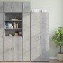 Narrow engineered wood wardrobe in gray concrete, 30x42.5x225 cm by , Sideboards - Ref: Foro24-3281262, Price: 163,85 €, Disc...