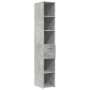 Narrow engineered wood wardrobe in gray concrete, 30x42.5x225 cm by , Sideboards - Ref: Foro24-3281269, Price: 130,93 €, Disc...