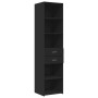 Narrow black engineered wood wardrobe 45x42.5x225 cm by , Sideboards - Ref: Foro24-3281295, Price: 172,63 €, Discount: %