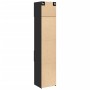 Narrow black engineered wood wardrobe 45x42.5x225 cm by , Sideboards - Ref: Foro24-3281295, Price: 172,63 €, Discount: %