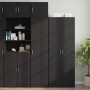 Narrow black engineered wood wardrobe 45x42.5x225 cm by , Sideboards - Ref: Foro24-3281288, Price: 194,18 €, Discount: %