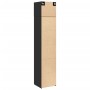 Narrow black engineered wood wardrobe 45x42.5x225 cm by , Sideboards - Ref: Foro24-3281288, Price: 194,18 €, Discount: %