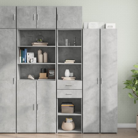 Armario estrecho madera ingeniería gris hormigón 45x42,5x225 cm de , Aparadores - Ref: Foro24-3281297, Precio: 167,99 €, Desc...