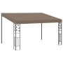 Cenador con montaje en la pared gris taupe 4x3x2,5 m de vidaXL, Carpas y cenadores - Ref: Foro24-312266, Precio: 341,99 €, De...