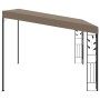 Cenador con montaje en la pared gris taupe 4x3x2,5 m de vidaXL, Carpas y cenadores - Ref: Foro24-312266, Precio: 341,99 €, De...