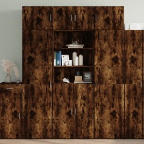 Engineered wood smoked oak wardrobe 70x42.5x225 cm by , Sideboards - Ref: Foro24-3281319, Price: 220,64 €, Discount: %