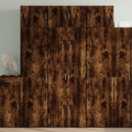 Engineered wood smoked oak wardrobe 70x42.5x225 cm by , Sideboards - Ref: Foro24-3281333, Price: 236,77 €, Discount: %