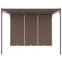 Garden gazebo with taupe gray side curtain 3x3x2.25 m by vidaXL, Tents and gazebos - Ref: Foro24-312263, Price: 225,83 €, Dis...