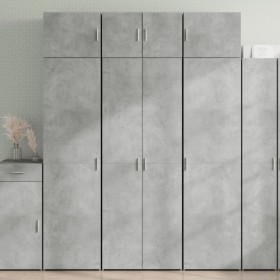 Armario de madera de ingeniería gris hormigón 70x42,5x225 cm de , Aparadores - Ref: Foro24-3281325, Precio: 219,99 €, Descuen...