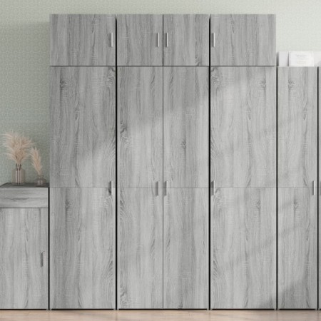 Wooden wardrobe in gray Sonoma engineering 70x42.5x225 cm by , Sideboards - Ref: Foro24-3281327, Price: 226,99 €, Discount: %