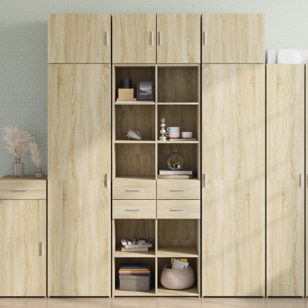 Engineered wood wardrobe in Sonoma oak, 70x42.5x225 cm by , Sideboards - Ref: Foro24-3281338, Price: 235,50 €, Discount: %