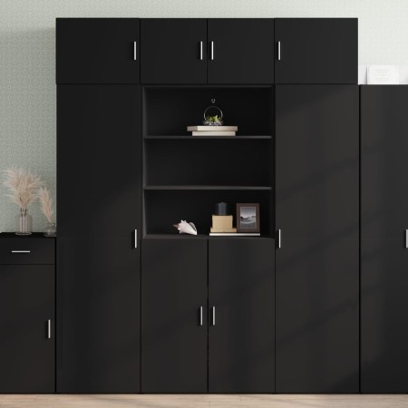 Schwarzer Schrank aus Holzwerkstoff 80x42,5x225 cm von , Sideboards - Ref: Foro24-3281344, Preis: 243,99 €, Rabatt: %