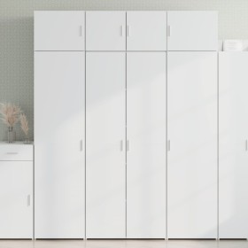 White engineered wood wardrobe 80x42.5x225 cm by , Sideboards - Ref: Foro24-3281350, Price: 243,39 €, Discount: %