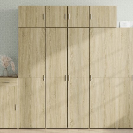 Engineered wood wardrobe in Sonoma oak, 80x42.5x225 cm by , Sideboards - Ref: Foro24-3281352, Price: 246,37 €, Discount: %