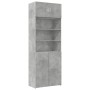 Armario de madera de ingeniería gris hormigón 80x42,5x225 cm de , Aparadores - Ref: Foro24-3281346, Precio: 237,52 €, Descuen...