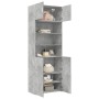 Armario de madera de ingeniería gris hormigón 80x42,5x225 cm de , Aparadores - Ref: Foro24-3281346, Precio: 237,52 €, Descuen...