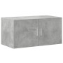 Armario de madera de ingeniería gris hormigón 80x42,5x225 cm de , Aparadores - Ref: Foro24-3281346, Precio: 237,52 €, Descuen...