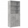 Armario de madera de ingeniería gris hormigón 80x42,5x225 cm de , Aparadores - Ref: Foro24-3281346, Precio: 237,52 €, Descuen...