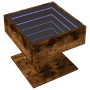 Mesa de centro y LED madera ingeniería roble ahumado 50x50x45cm de , Mesas de centro - Ref: Foro24-847529, Precio: 109,89 €, ...