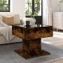 Center table and LED smoked oak engineered wood 50x50x45cm by , Coffee table - Ref: Foro24-847529, Price: 109,89 €, Discount: %