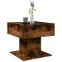 Mesa de centro y LED madera ingeniería roble ahumado 50x50x45cm de , Mesas de centro - Ref: Foro24-847529, Precio: 109,89 €, ...