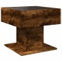 Center table and LED smoked oak engineered wood 50x50x45cm by , Coffee table - Ref: Foro24-847529, Price: 109,89 €, Discount: %