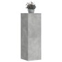 Plant stands made of gray engineered wood and concrete, measuring 33x33x100cm. by , Pot stands - Ref: Foro24-852954, Price: 6...