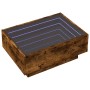 Mesa de centro y LED madera ingeniería roble ahumado 70x50x30cm de , Mesas de centro - Ref: Foro24-847515, Precio: 136,17 €, ...