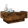 Center table and LED smoked oak engineered wood 70x50x30cm by , Coffee table - Ref: Foro24-847515, Price: 135,99 €, Discount: %