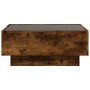 Mesa de centro y LED madera ingeniería roble ahumado 70x50x30cm de , Mesas de centro - Ref: Foro24-847515, Precio: 136,17 €, ...