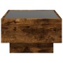 Mesa de centro y LED madera ingeniería roble ahumado 70x50x30cm de , Mesas de centro - Ref: Foro24-847515, Precio: 136,17 €, ...