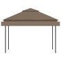 Gazebo with double extendable taupe gray roof 3x3x2.75m 180g/m² by vidaXL, Tents and gazebos - Ref: Foro24-312268, Price: 225...