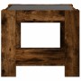 Center table and LED smoked oak engineered wood 53x53x45cm by , Coffee table - Ref: Foro24-847543, Price: 109,49 €, Discount: %