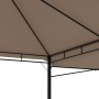 Gazebo with double extendable taupe gray roof 3x3x2.75m 180g/m² by vidaXL, Tents and gazebos - Ref: Foro24-312268, Price: 225...