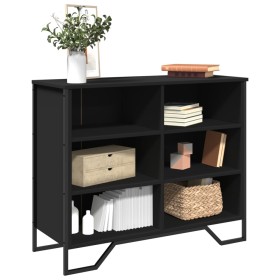 Engineered wood black sideboard 91x35.5x74.5 cm by , Sideboards - Ref: Foro24-848549, Price: 99,43 €, Discount: %