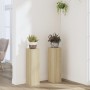 Soportes de plantas 2 uds madera roble Sonoma 17x17x60 cm de , Soportes para macetas - Ref: Foro24-852935, Precio: 53,18 €, D...