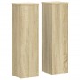 Soportes de plantas 2 uds madera roble Sonoma 17x17x60 cm de , Soportes para macetas - Ref: Foro24-852935, Precio: 53,18 €, D...