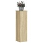 Soportes de plantas 2 uds madera roble Sonoma 17x17x60 cm de , Soportes para macetas - Ref: Foro24-852935, Precio: 53,18 €, D...