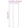 Soportes de plantas 2 uds madera roble Sonoma 17x17x60 cm de , Soportes para macetas - Ref: Foro24-852935, Precio: 53,18 €, D...