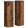 Soportes de plantas 2 uds madera roble envejecido 17x17x60 cm de , Soportes para macetas - Ref: Foro24-852940, Precio: 53,71 ...