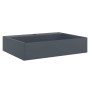 Cast mineral/marble anthracite washbasin 50x38x13 cm by , Sinks - Ref: Foro24-155984, Price: 124,91 €, Discount: %